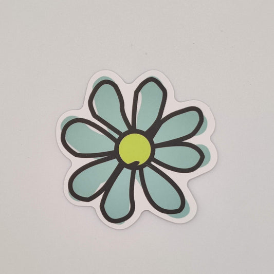 Messy teal 🩵daisy 🌼flower Sticker